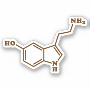 Adesivo Serotonina Fórmula Química Molecular