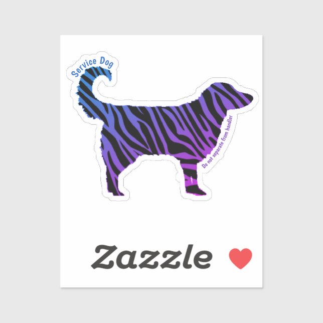 Adesivo Service Dog, não separe-se da galáxia que manuseia (Folha)