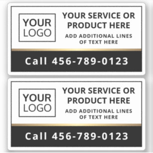 Adesivo Serviço comercial preto e branco para adicionar lo