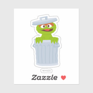 Adesivo Sesame Street Oscar personalizado   o Grouch