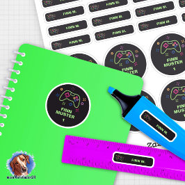 Adesivo Set - 26 Namensaufkleber Spielecontroller |