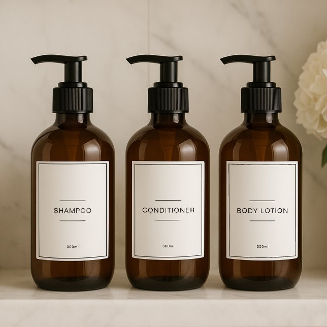 Adesivo Set of 12 Personalized Waterproof Household Labels (Criador carregado)