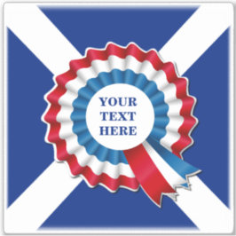 Adesivo Seu Contorno de Rosetas de Texto