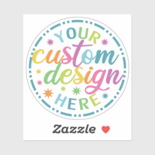 Adesivo Seu Design Personalizado Aqui Unisex Merch
