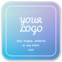 Seu logotipo e slogan ou outro texto | Azul e Roxo