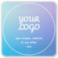 Seu logotipo e slogan ou outro texto | Azul e Roxo