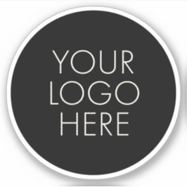 Adesivo Seu Logotipo Redondo Empresa Comercial Profissiona