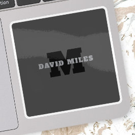 Adesivo Seu nome ou nome comercial | Cinza Masculina Moder