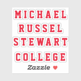 Adesivo Seu nome ou Texto 4 Linhas Padrões Transparentes