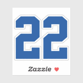 Adesivo Seu número de Jersey personalizado