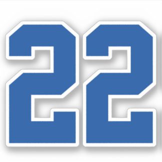 Adesivo Seu número de Jersey personalizado