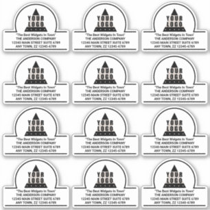 Adesivo Seu vinil do corte do contorno do endereço do