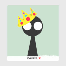 Adesivo Shadow World - Rei "olá lá" - vinheta de vinilo