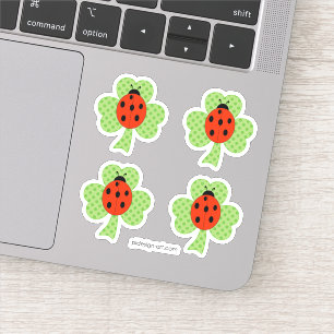 Adesivo Shamrock Bolinhas Ladybug Ladybird