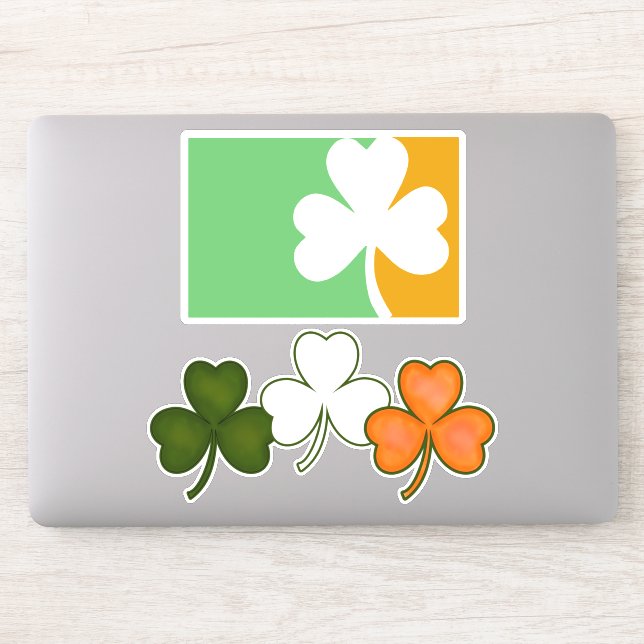 Adesivo Shamrock Irish Dia de São Patrício (Computador)
