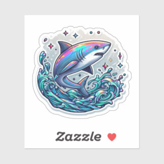 Adesivo Shark Drawing: Deep Water Sticker #10