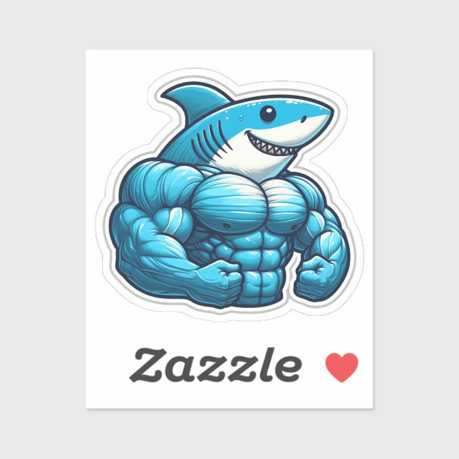 Adesivo Shark Drawing: Deep Water Sticker #2 (Folha)