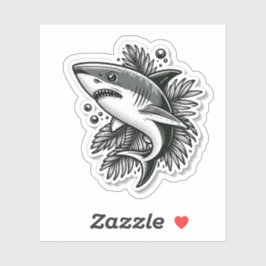 Adesivo Shark Drawing: Deep Water Sticker #3