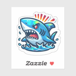 Adesivo Shark Drawing: Deep Water Stickers #15