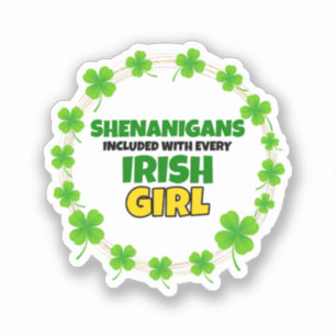 Adesivo Shenanigans Incluído: Dia de São Patrício Irlandês