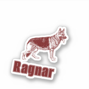 Adesivo Shepherd Dog Custom Names