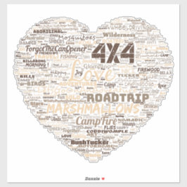 Adesivo Shepos Adoram Arte Cardíaca.