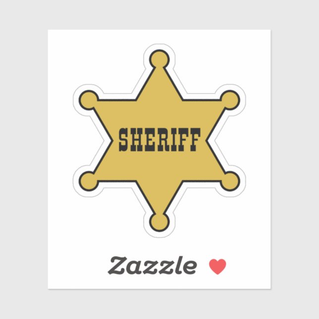 ADESIVO SHERIFF'S SHOWDOWN - SHERIFF CRACHÁ STICKER (Folha)