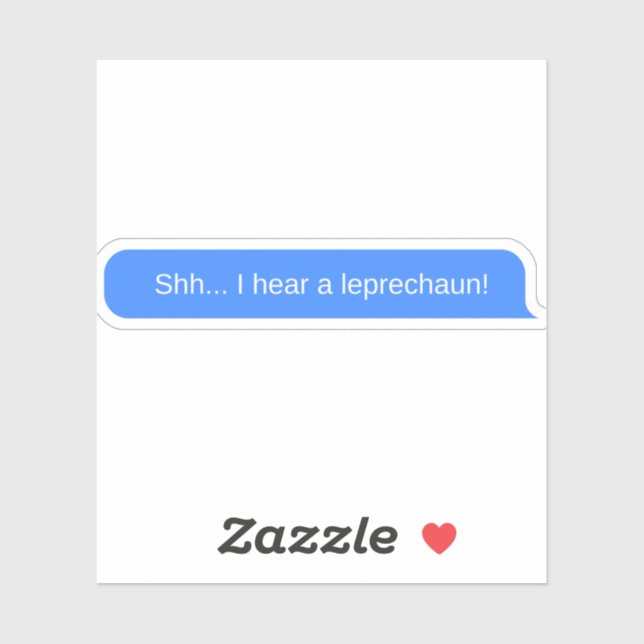 Adesivo Shh. Ouvi um duende! (Folha)