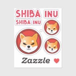 Adesivo SHIBA INU — presente criptográfico,moeda de meme D