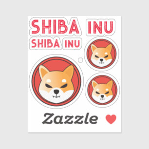 Adesivo SHIBA INU — presente criptográfico,moeda de meme D
