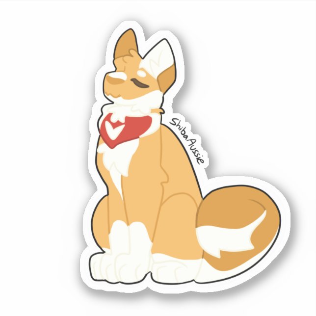 Adesivo Shiba Inu Sticker (Frente)