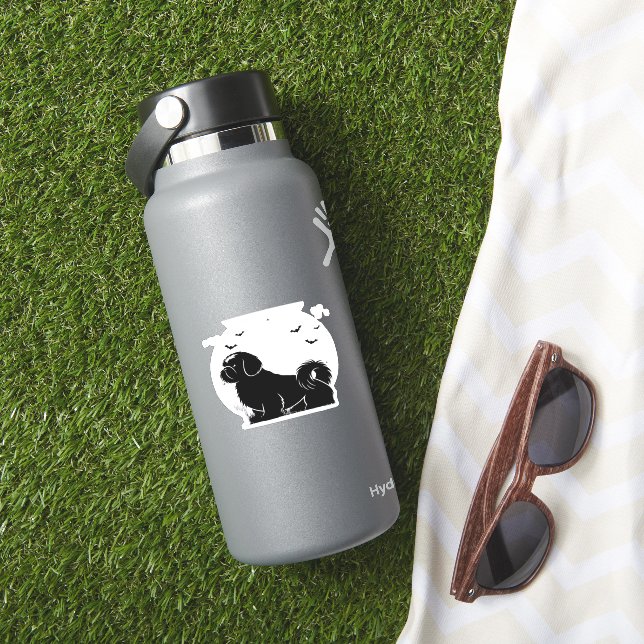 Adesivo Shih Tzu Dog - Halloween Moon Silhouette Classic T (HydroFlask Insitu)
