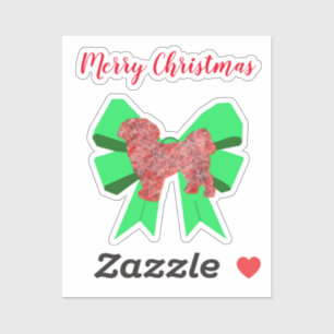 Adesivo Shih Tzu Dog Silhouette Custom-Cut Vinyl Sticker