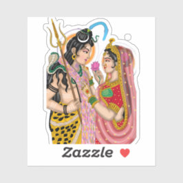 Adesivo Shiva Parvati Stickers
