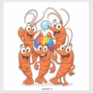 Adesivo Shrimp Squad Beach Vibes