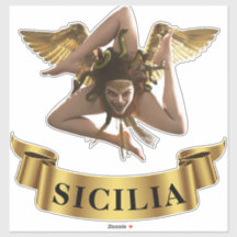 Sicilia Sicilia Sicily Trinacria - Símbolo Sticker