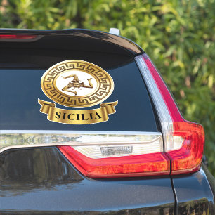 Adesivo Sicília Sicília Trinacria Símbolo 