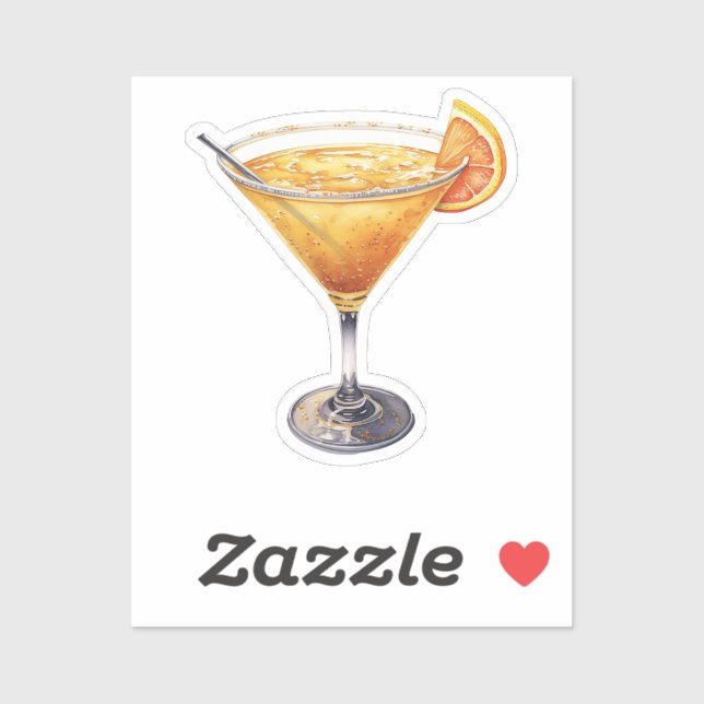 Adesivo Sidecar Cocktail Beber (Folha)