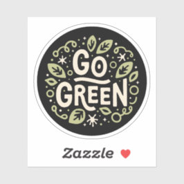 Adesivo Siga uma estética ecológica verde