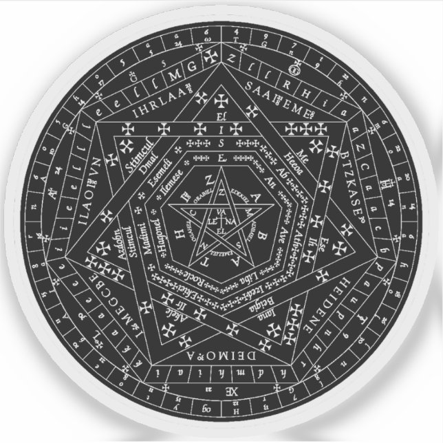 Adesivo Sigillum Dei Aemeth (branco) (Frente)