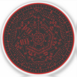 Adesivo Sigillum Dei Aemeth (vermelho)