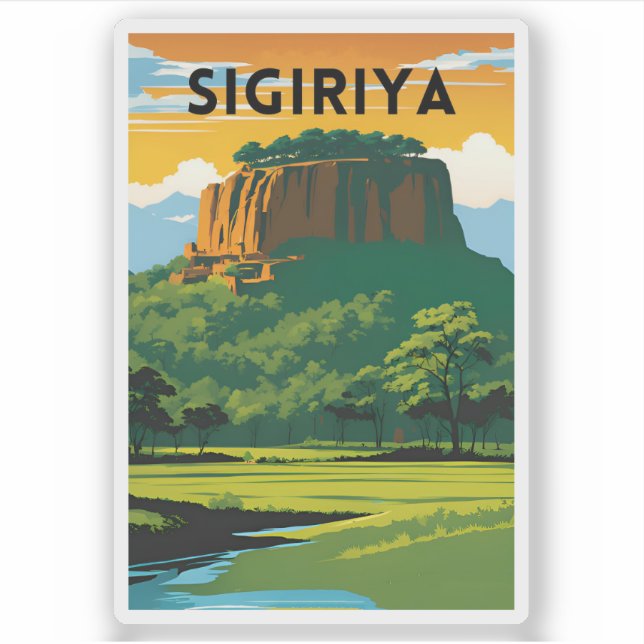 Adesivo Sigiriya Poster de viagens Mínimo (Frente)