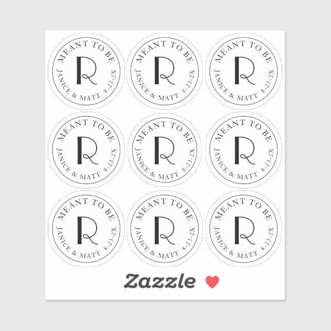 Adesivo Significado para ser Miniplaca de monograma com da (Folha)