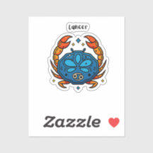 Signo Zodiacal Câncer Pop Art - Caranguejo Celesti
