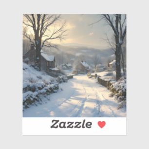 Adesivo Silêncio Após Nevasca - Vinil Quadrado