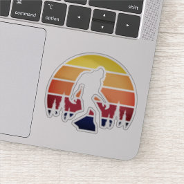 Adesivo Silhouette Sasquatch Bigfoot