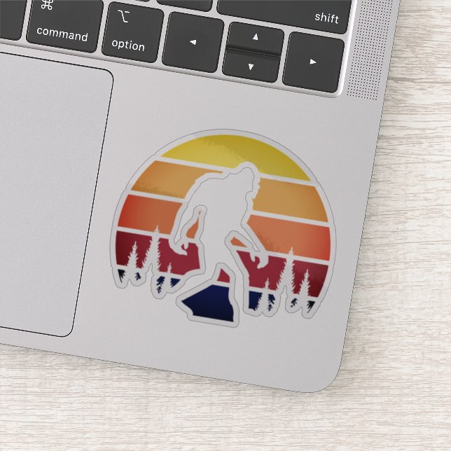 Adesivo Silhouette Sasquatch Bigfoot (Detalhe)