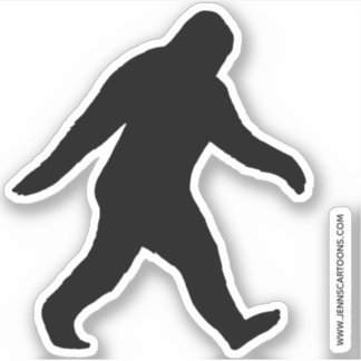 Adesivo Silhouette Sasquatch Squatch Sighting