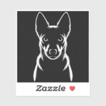 Silhueta de Cão Minimalista em Preto