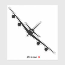 Silhueta de visualização frontal do KC-135